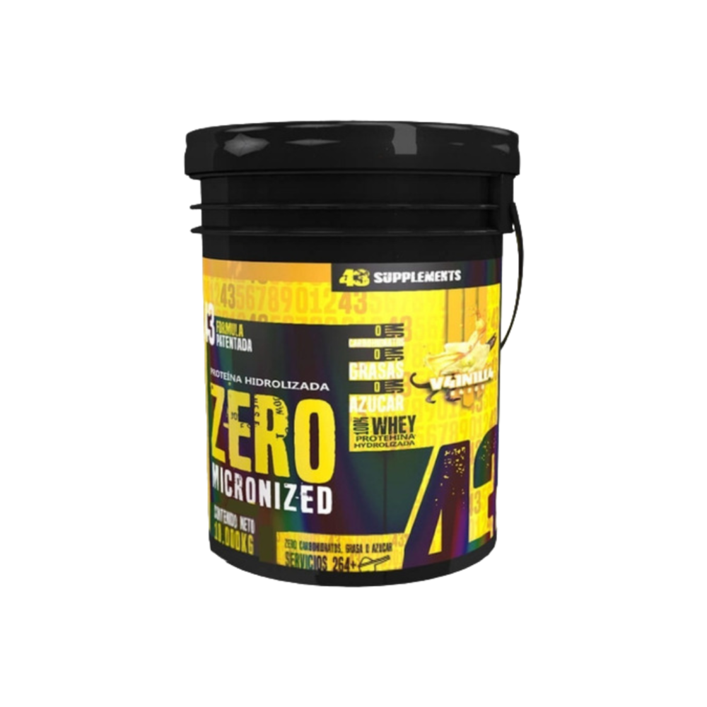 43 Supplements Zero Carbs Cubeta 10 kg – 260 SERV